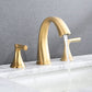 BATHLET Brushed Gold Widespread Bathroom Sink Faucet with Drain Assembly
