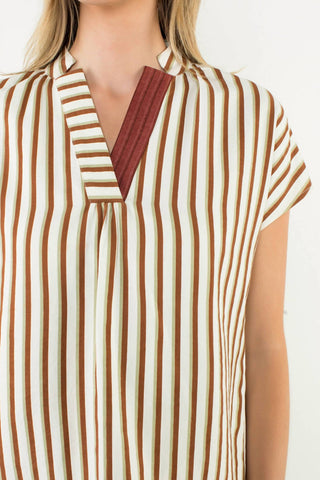 Thml - Stripe Heather Top