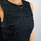 Miou Muse - Ruched Ruffle Tiered Mini Dress