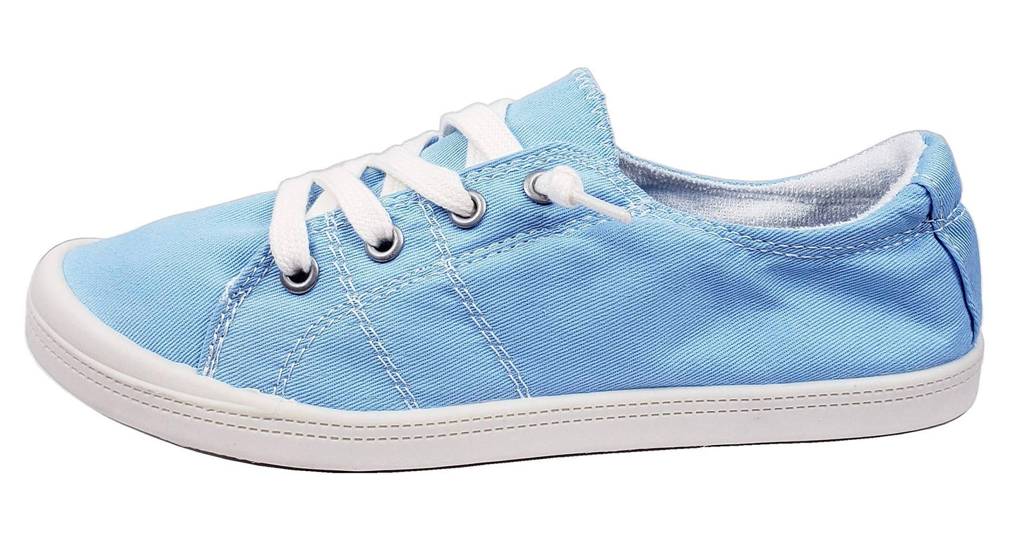 Forever Link - Women's Comfort Canvas Classic Lace Up Sneakers