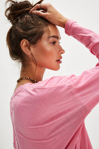 Free People - Camiseta Nina Manga Longa