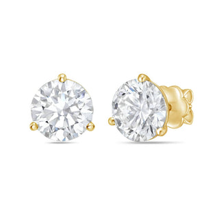 Diana M Jewels - 12.00 Cts Round Lab Grown Stud Earrings