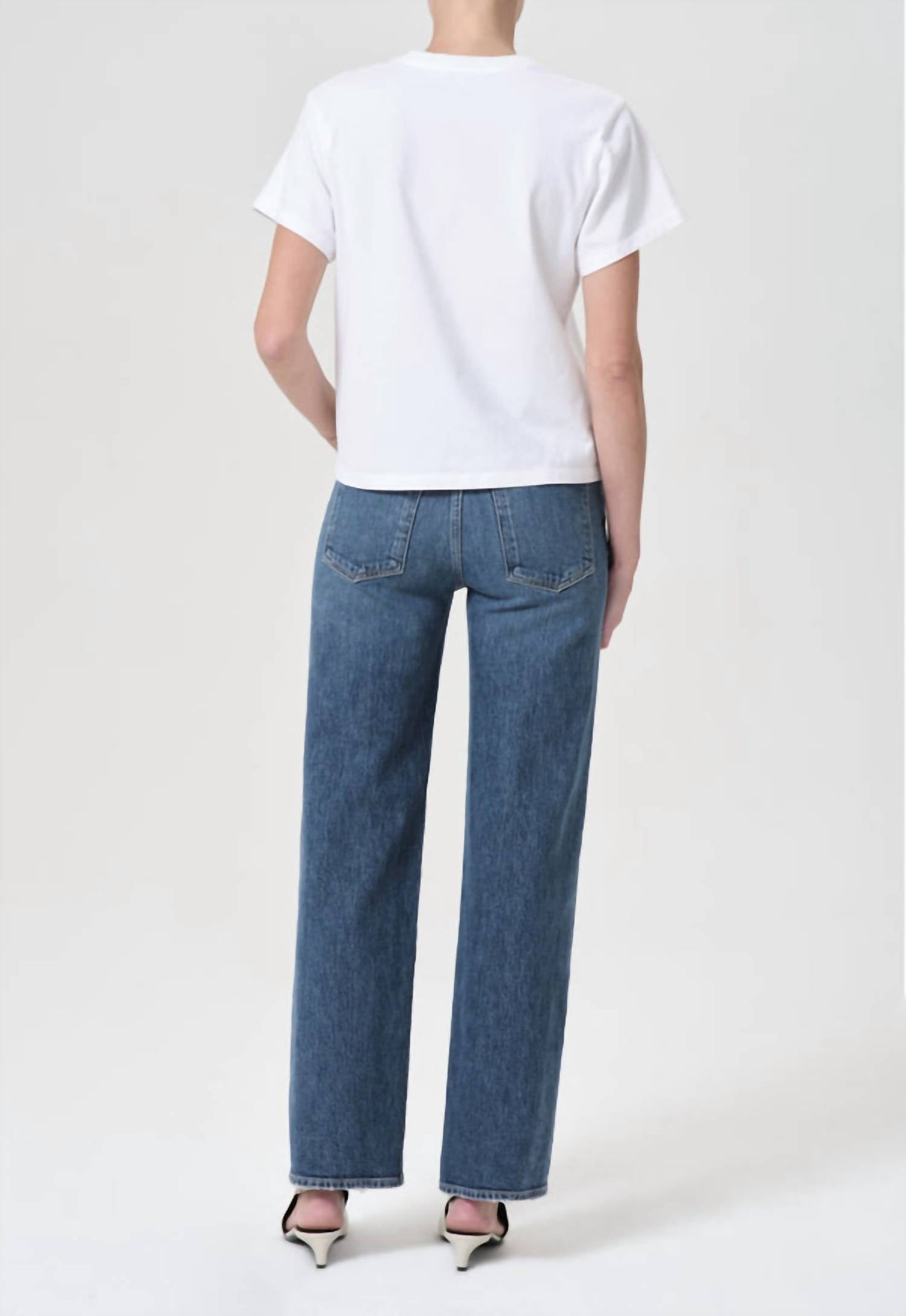 Agolde - Harper Mid Rise Straight Leg Jeans
