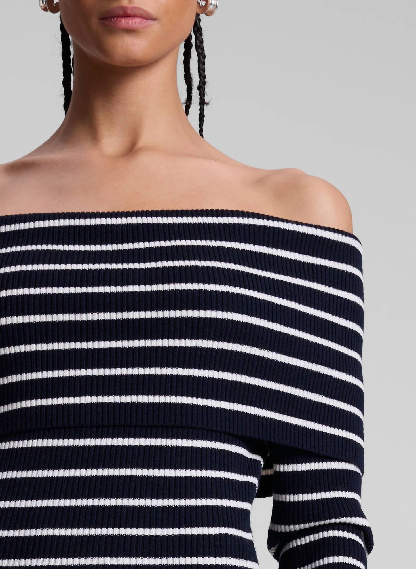 A.L.C. - Evelyn Merino Off Duf Shoulder Midi Dress