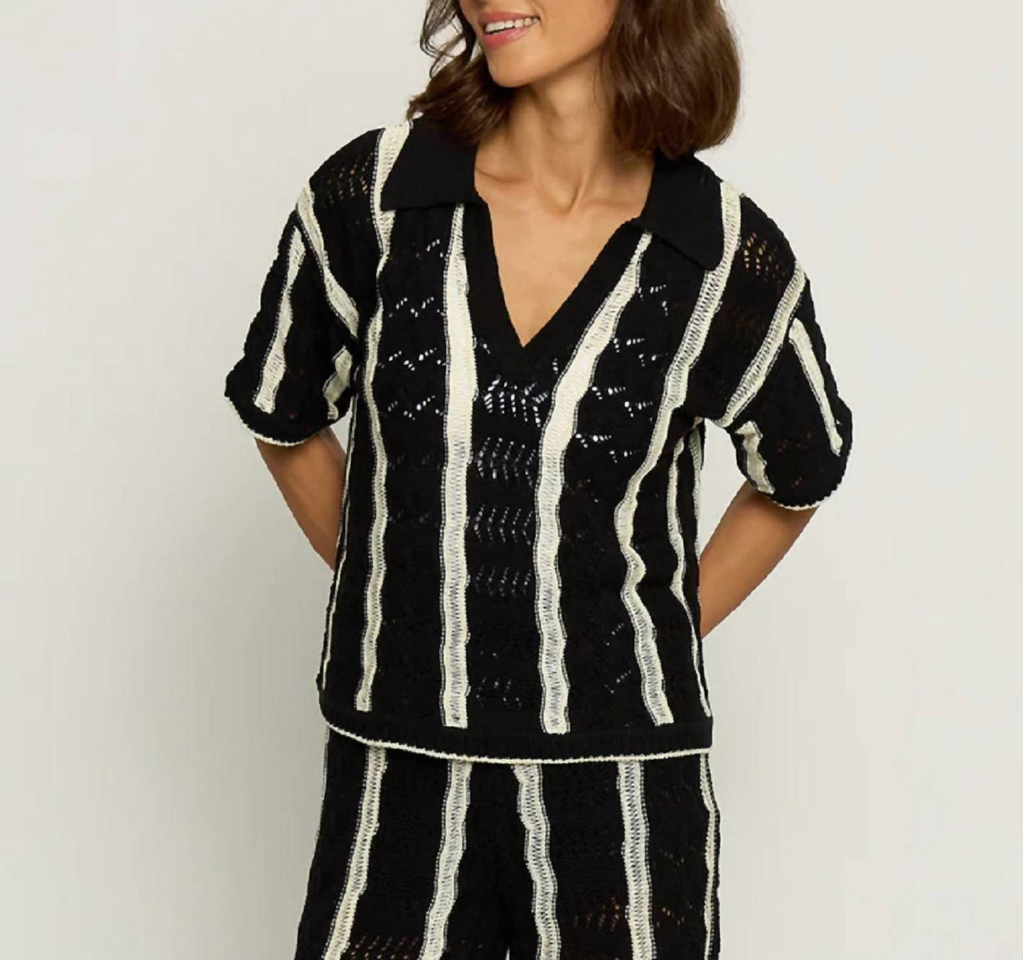 Central Park West - Novelty Stitch Polo