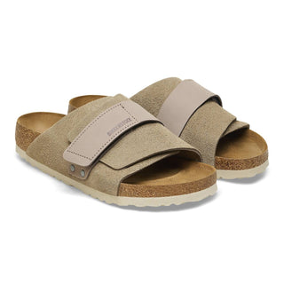 Birkenstock - Chinelo de couro camurça Kyoto Nubuck masculino