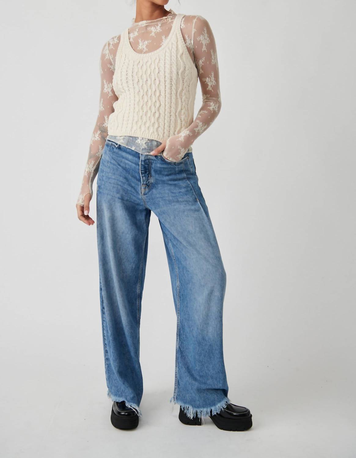 Free People - High Tide Cable Tank