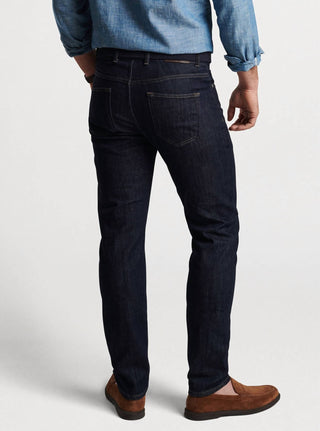 Peter Millar - Jeans masculino vintage lavado com cinco bolsos