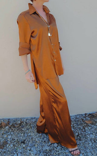 Adrienne - Women's Satin Pants