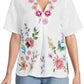 Johnny Was - LINEN V-NECK BLOUSE MAUREEN