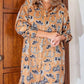 Ee:Some - Western Inspired Button Down Shirt Mini Dress