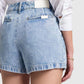7 For All Mankind - Pleated Denim Shorts