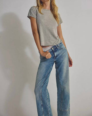 Free People - Risk Taker High Rise Straight Leg Jeans