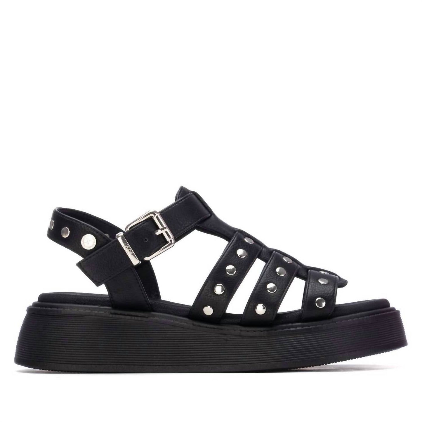 Xti - Women's Flat Studded Strap Sandals