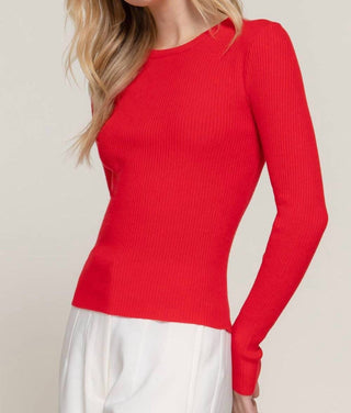 Active Basic - Ribbed Knit Long Sleeve Top