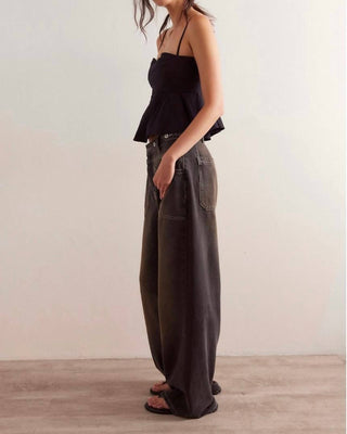 Free People - Calça Jeans Palmer com Punhos