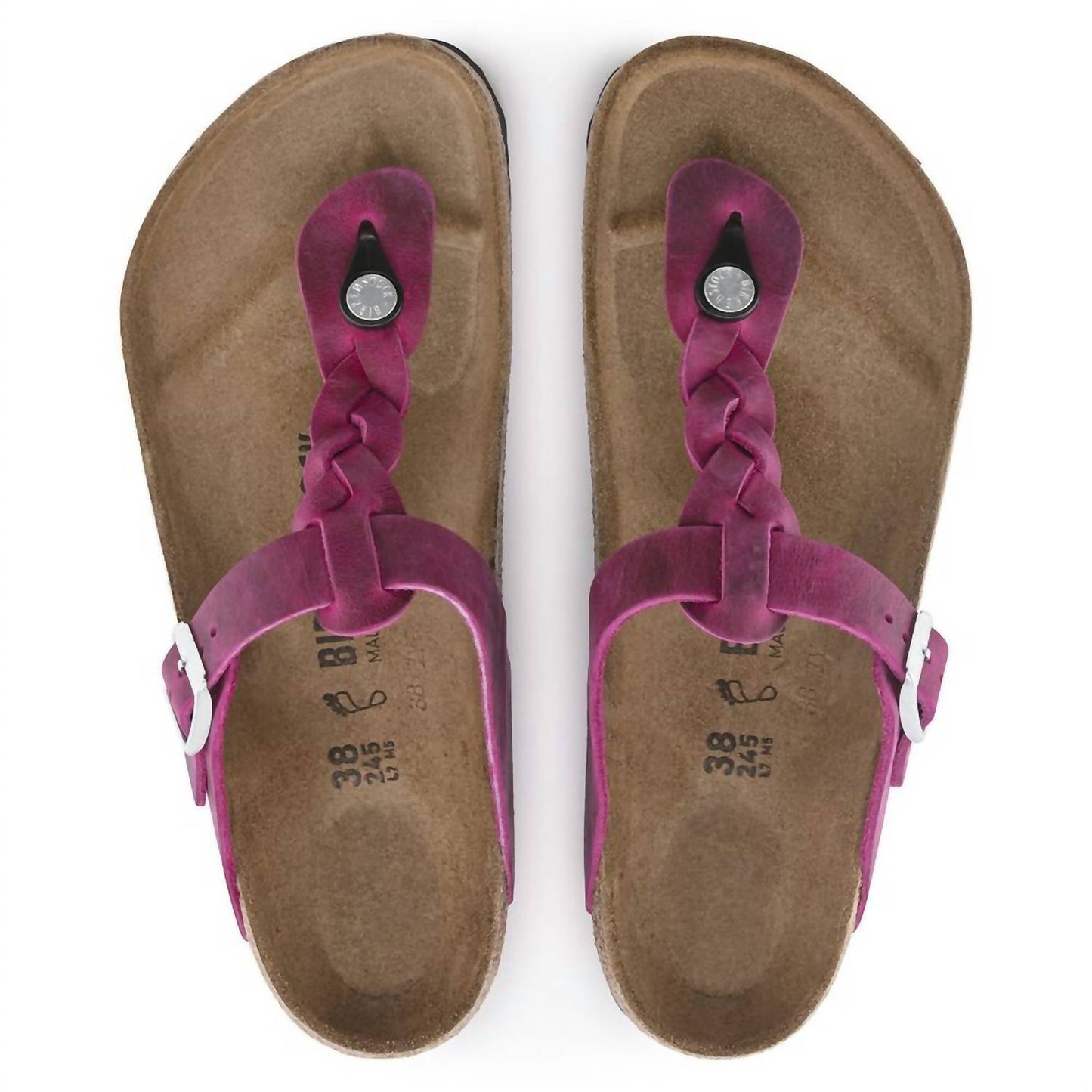 Birkenstock - Women's Gizeh Braided Oiled Leather Sandals