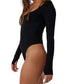 Free People - Settle In Scoop Neck Bodysuit