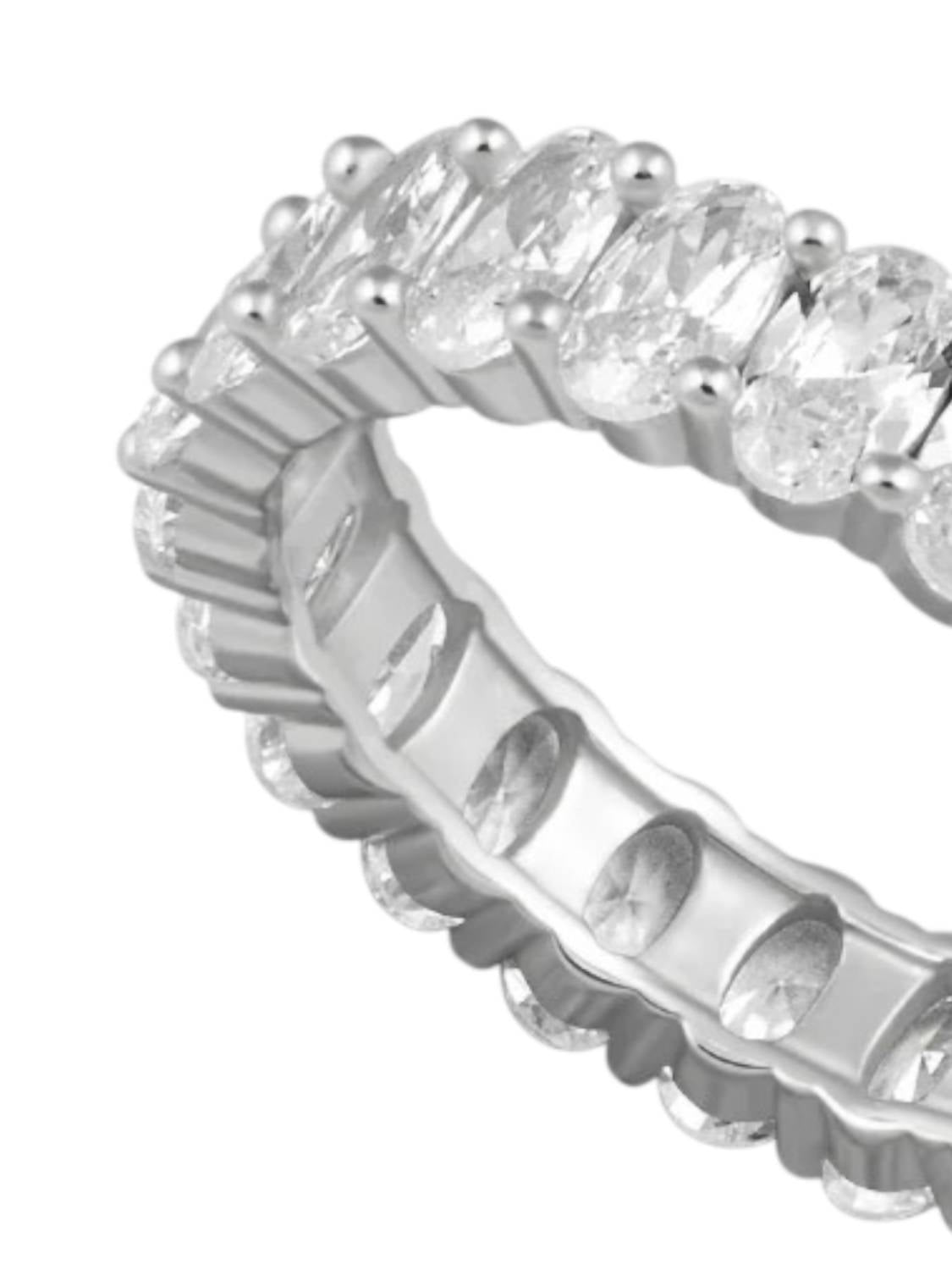 Sahira Jewelry Design - Women's Oval Eternity Band Ring
