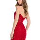 Ashleylauren - Strapless Lace Appliqué Mini Dress