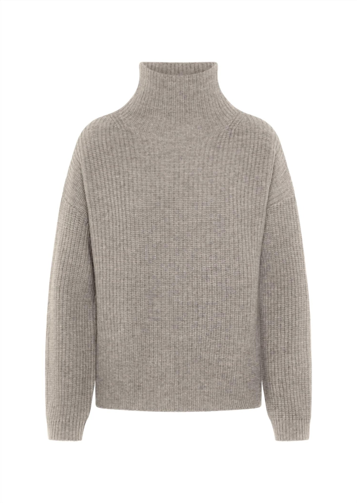 0039 Italy - Women's Lona Mock Neck Wool Blend Sweater