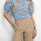 Greylin - Taly Floral Puff Sleeve Cardigan