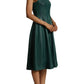 7 For All Mankind - Faux Leather Square Neck Sleeveless Midi Dress