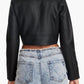 Steve Madden - Molly Crop Leather Moto Jacket