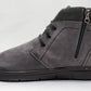 Kcr Group - Men's Thick Fur-Lined Zip-Up Nubuck Leather Boots