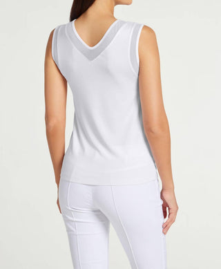 Anatomie - Blusa Jackson sem mangas com decote em V