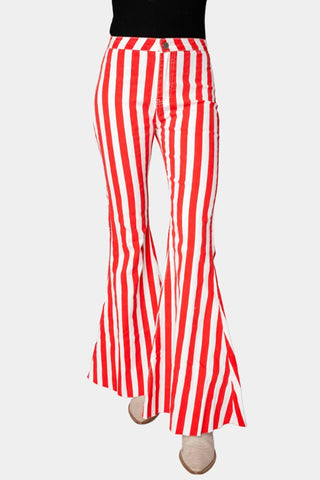 Buddylove - Calça jeans flare de cintura alta Moonshine