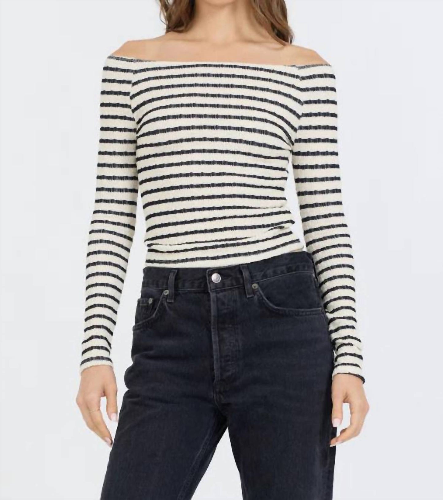 Vintage Havana - Fitted Off the Shoulder Top