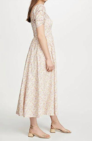 Free People - Vestido longo com estampa floral em pó She's A Dream