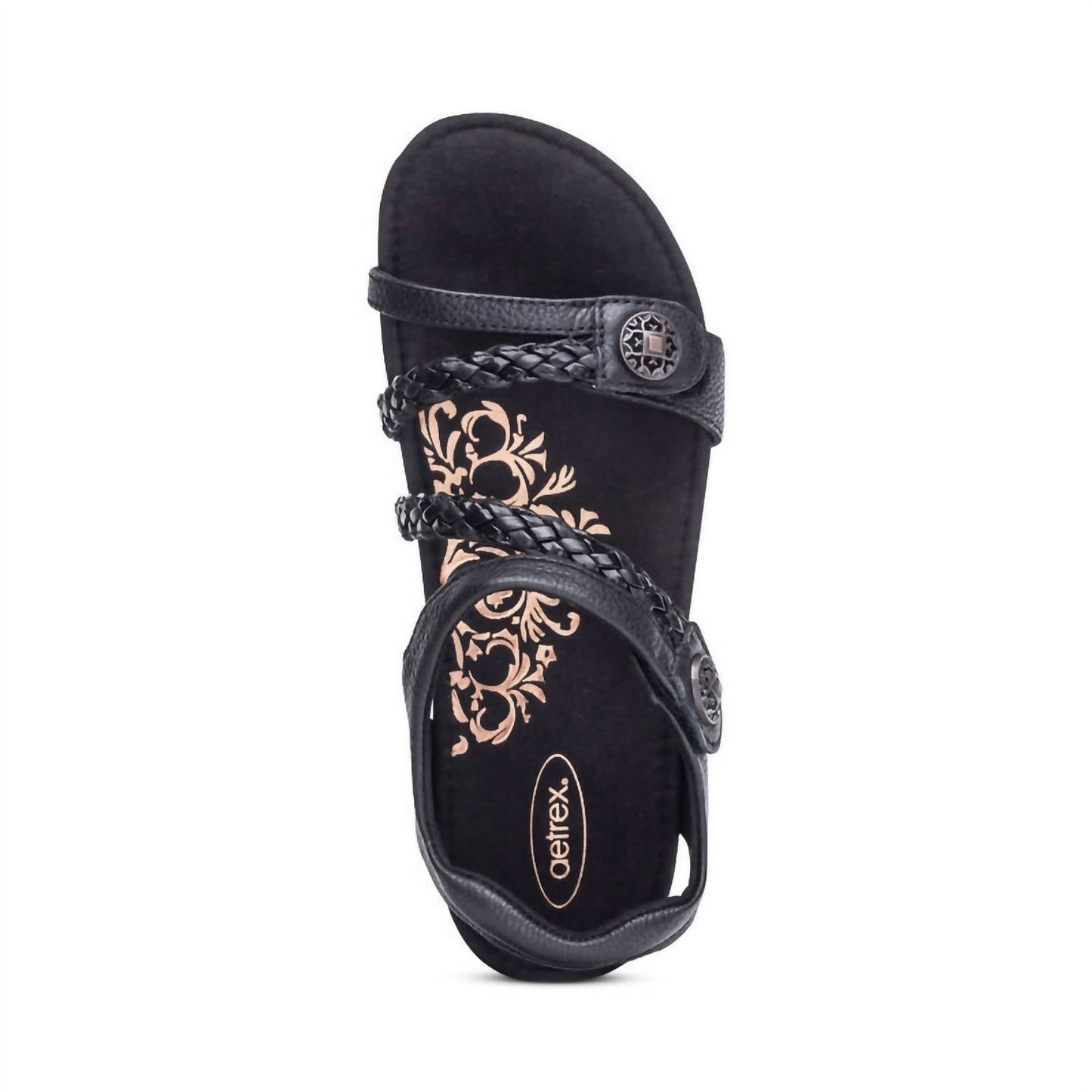 Aetrex - Jillian Braided Quarter Strap Sandal