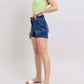 Judy Blue - High Waist Double Button Waistband Denim Short