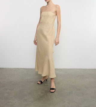 Enza Costa - LINEN BIAS DRESS