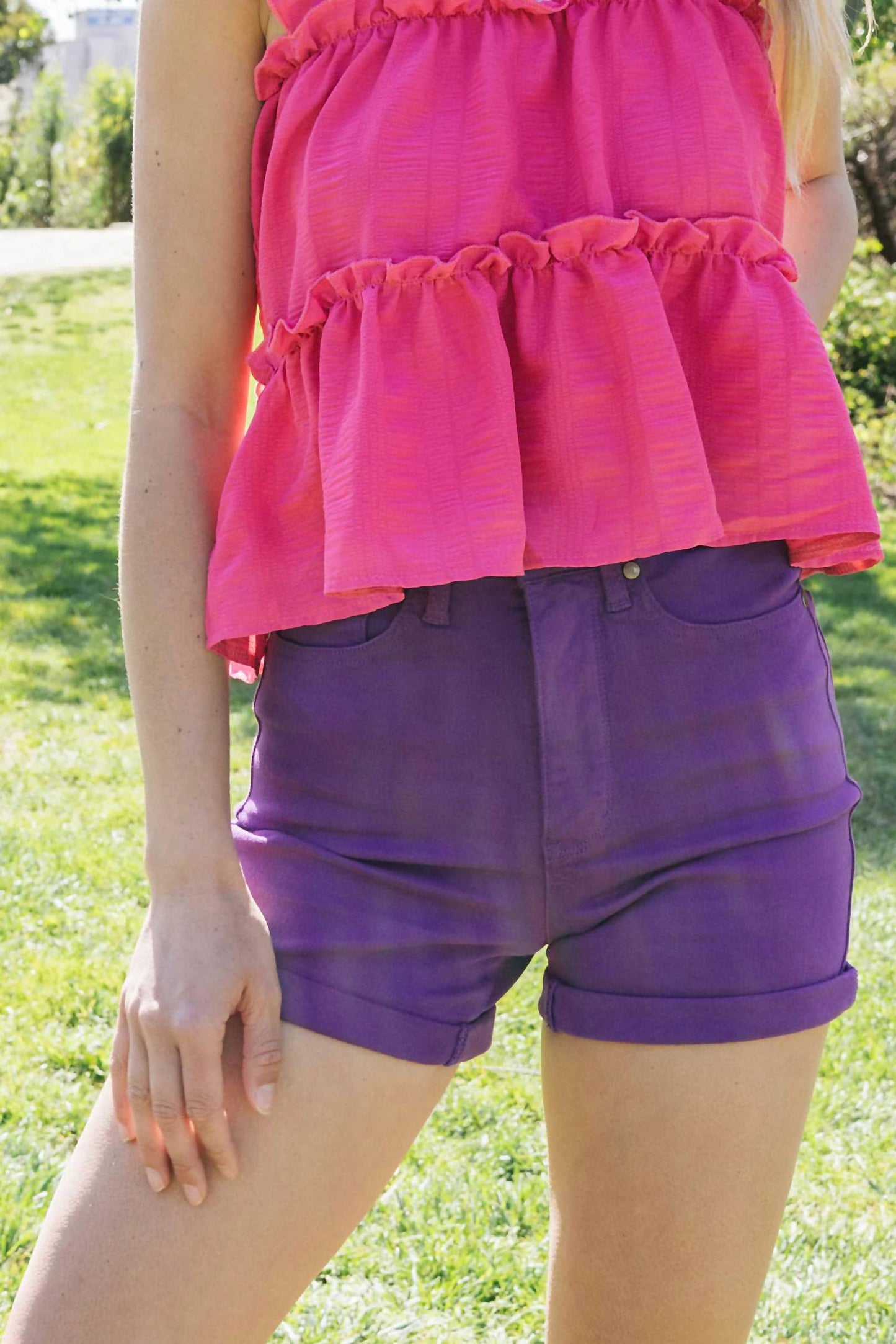 Judy Blue - Quinn High Rise Tummy Control Shorts