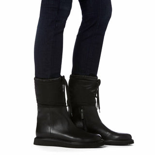 Aquatalia - Women's Nylon Shearling Lining Mid Calf Winter Boots