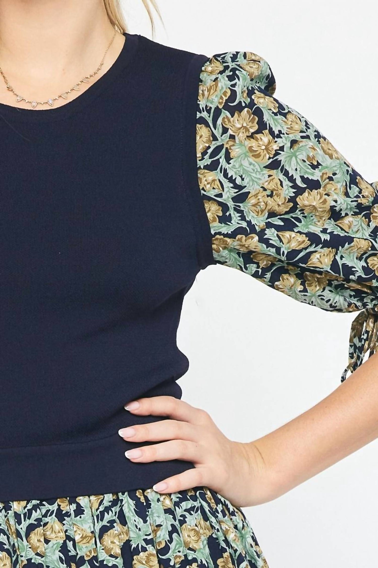 Entro - Floral Knitted Maxi Dress