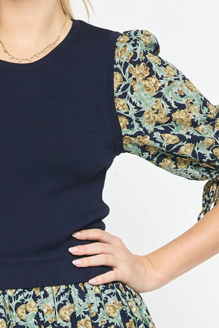 Entro - Floral Knitted Maxi Dress