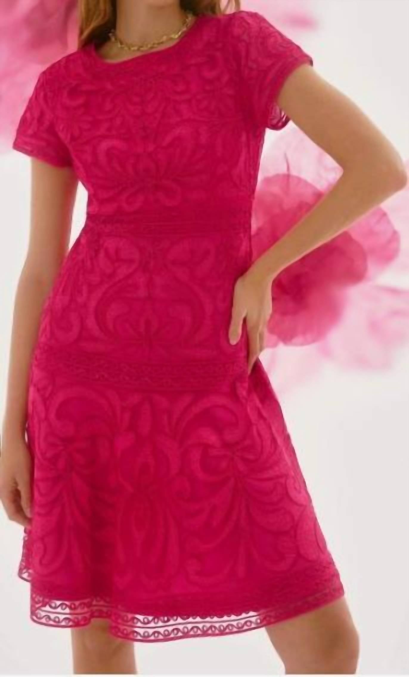 Joseph Ribkoff - Geranium Embroidery Dress