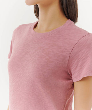 Atm - Camiseta Slub Jersey Schoolboy com gola redonda