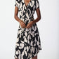 Joseph Ribkoff - Geometric Wrap Front Dress