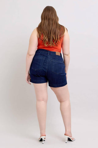 Judy Blue - Calça Jeans Curta Cintura Alta
