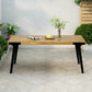 Acacia Wood Patio Dining Table, 69'L Rectangle Outdoor Table