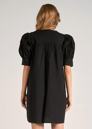 Elan - Vestido curto com manga bufante