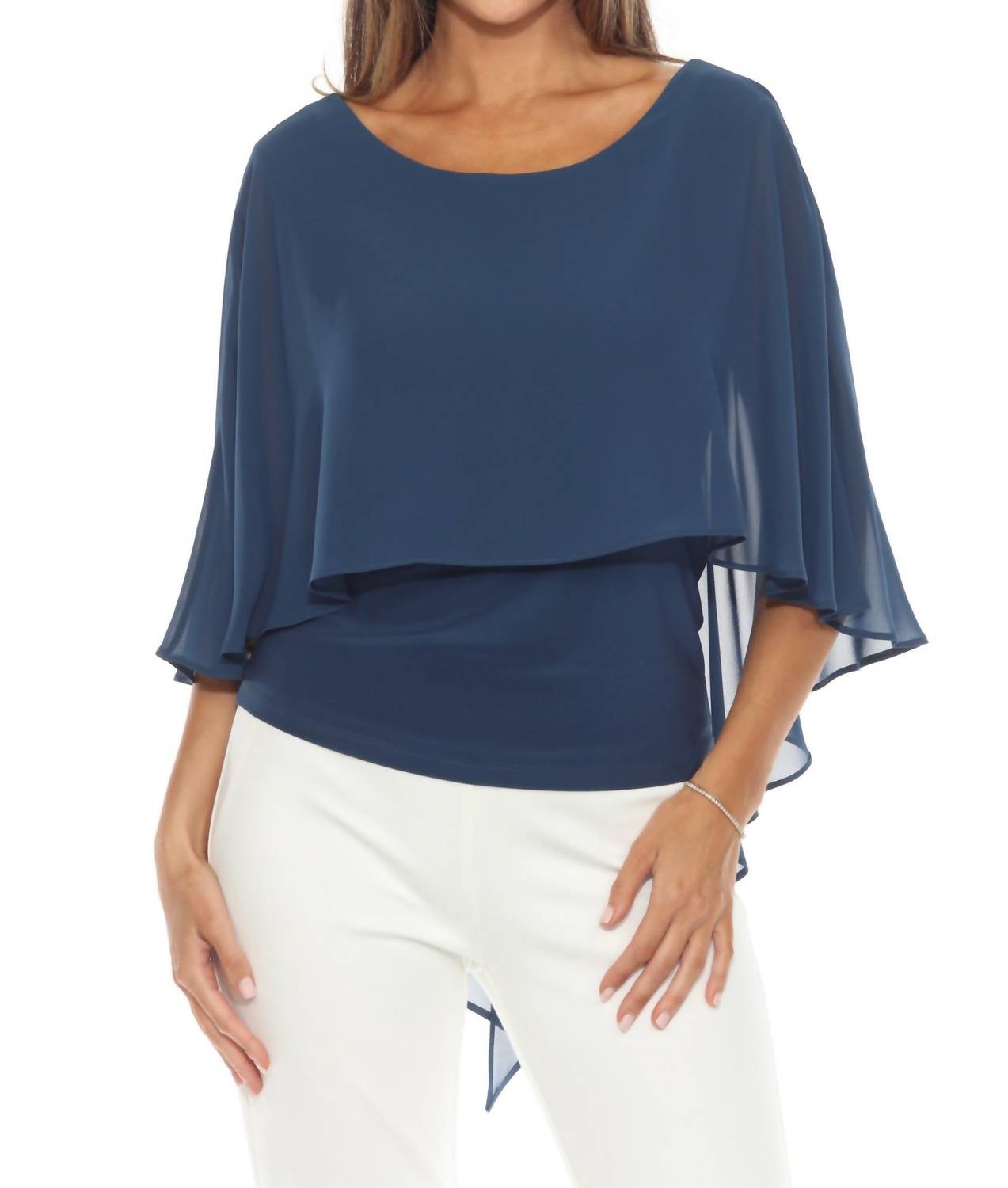 Joseph Ribkoff - Lightweight Chiffon Layered Blouse