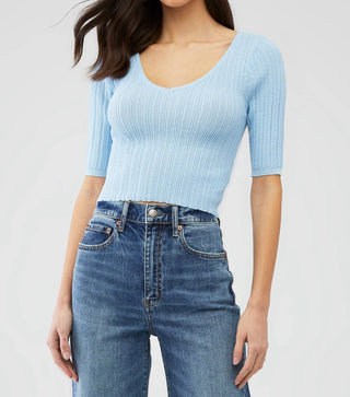 Blusa de manga curta em malha Odessa Minkpink