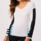 French Kyss - Piano V-Neck Top