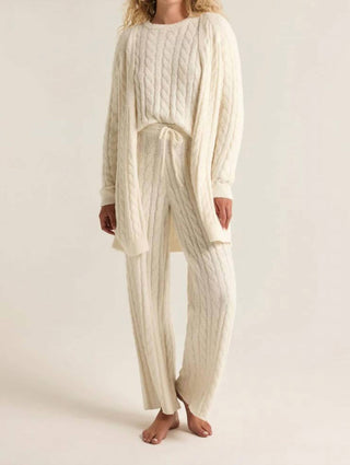 Z Supply - Calças de malha Paige Cable